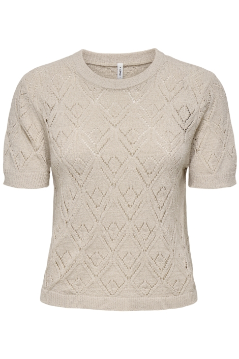 Only onlsunny s/s structure pullover knt